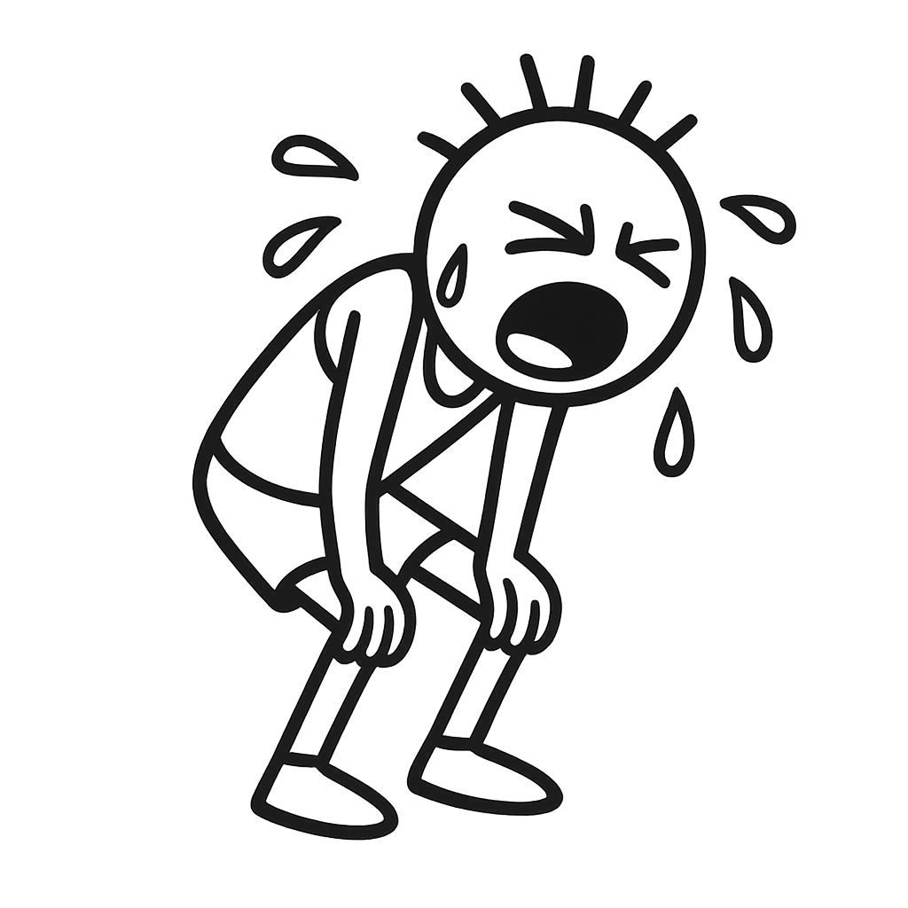 Lean Leroy wiped from working out, or he may have the meat sweats. I don't judge.